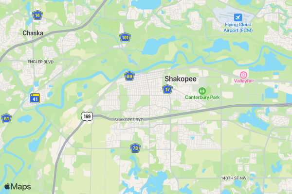 Saber Chase Community Race location map image