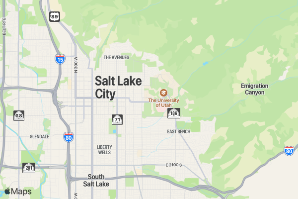 Salt Lake City Salute to Service 5k/10k location map image