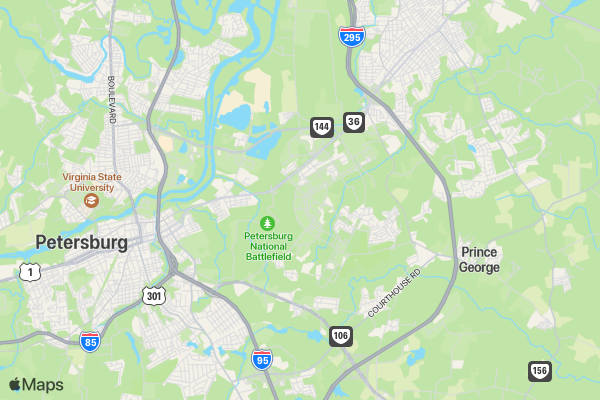 SAMC St. Patrick's Day 5k Run/Walk location map image