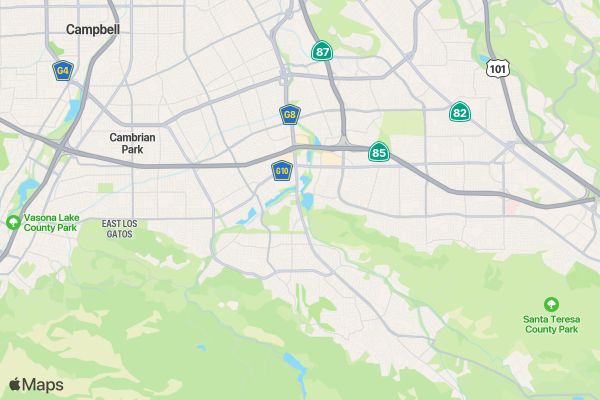 San Andreas 5K Day Of Registration location map image