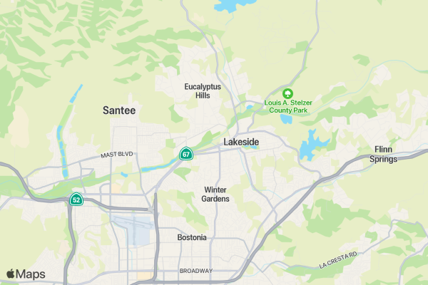 San Diego River Run location map image