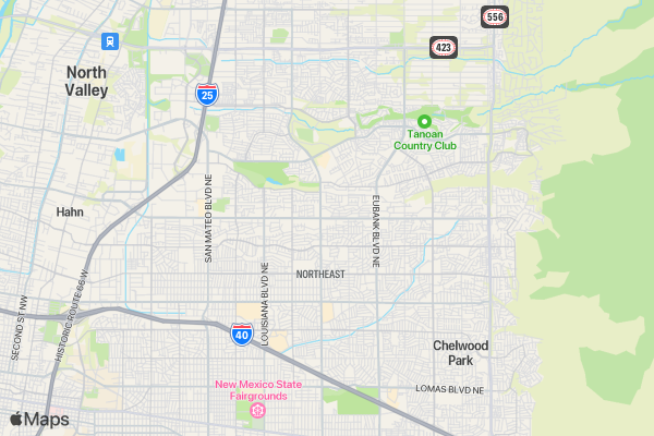 Sandia Mountain Marathon location map image