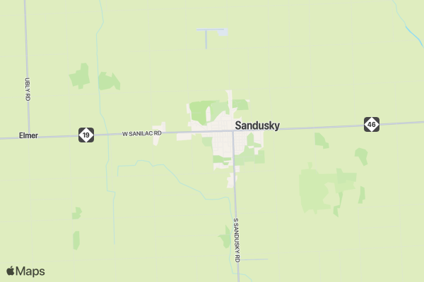 Sandusky Run For Life location map image