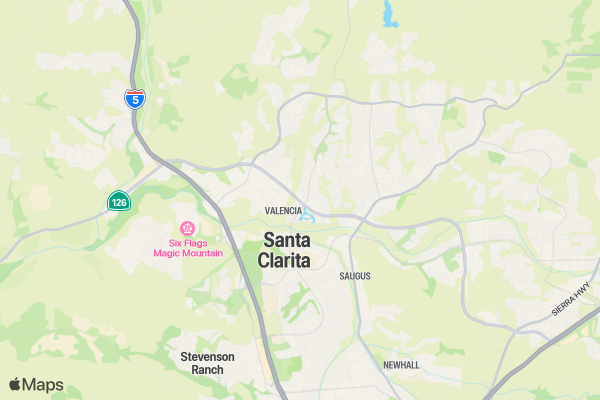 Santa Clarita Marathon location map image
