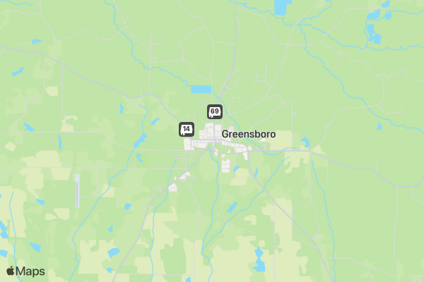 Sawyerville 5K location map image