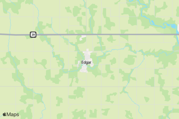 Scotch Creek Woodland Waddle Edgar, WI location map image