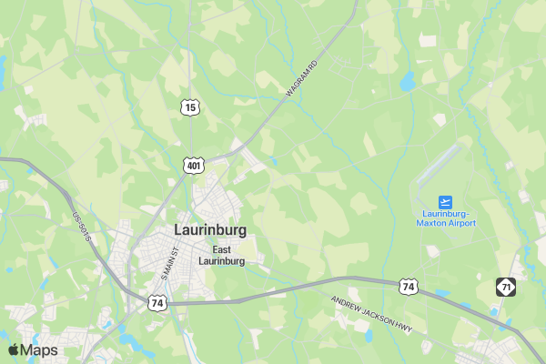 Scotland County Survival Run & Team MUD Challenge Race 2 location map image