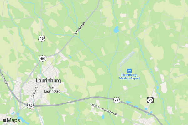 Scotland County Survival Run & Team MUD Challenge Race 3 location map image