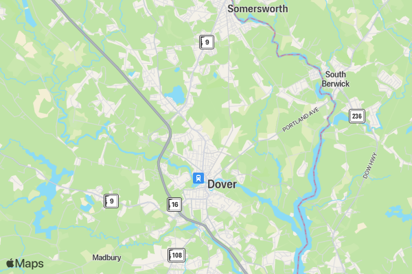 Seacoast Cancer 5K location map image