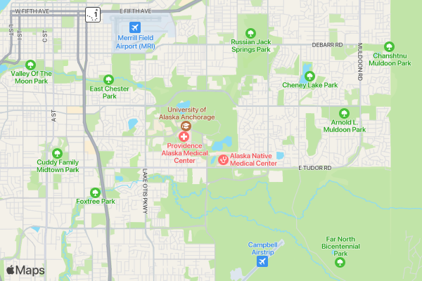 Seawolf Spirit Fun Run location map image