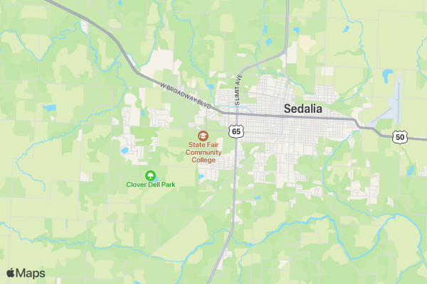Sedalia's Zombie Zoom location map image