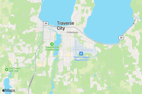 Serra Traverse City 5K location map image