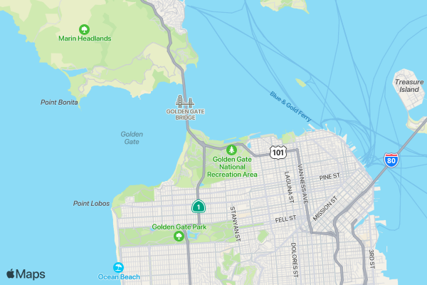 SF Aloha Run location map image