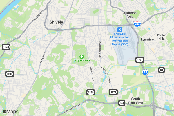 Shirley's Way Family 5K - 2016 location map image