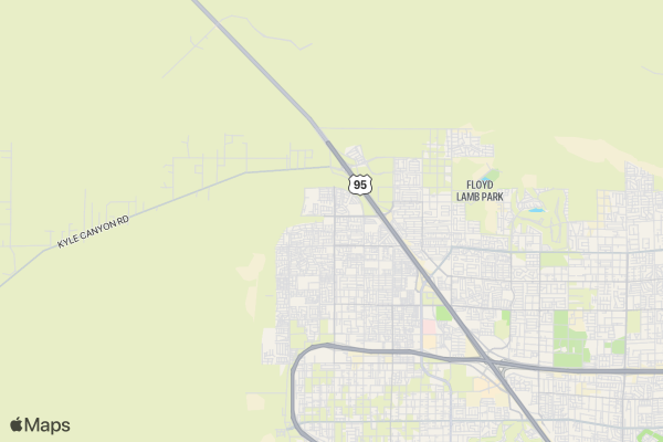 Skye Canyon 5K & 8K Road Races location map image