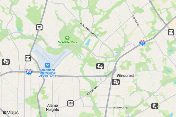 Sloth Run Running Club SAN ANTONIO location map image