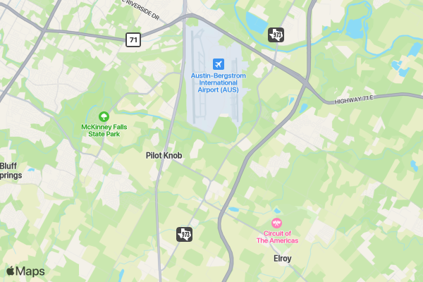 Sloth Runners Club Virtual Run AUSTIN location map image