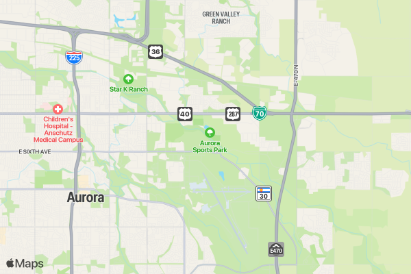 Sloth Runners Club Virtual Run DENVER 0511 location map image