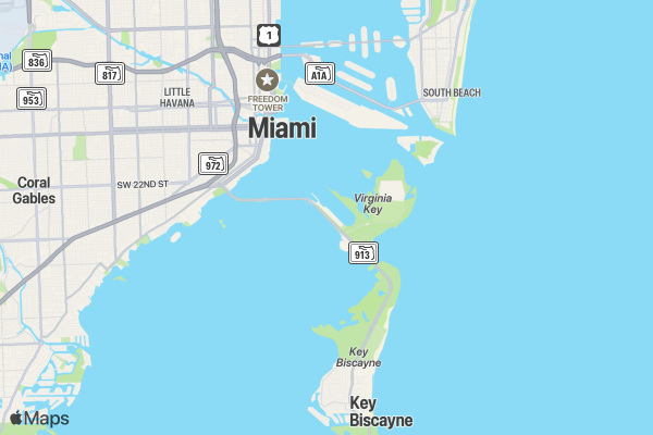 Sloth Runners Club Virtual Run MIAMI 0511 location map image