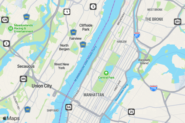 Sloth Runners Race 5K/10K/13.1 NYC location map image