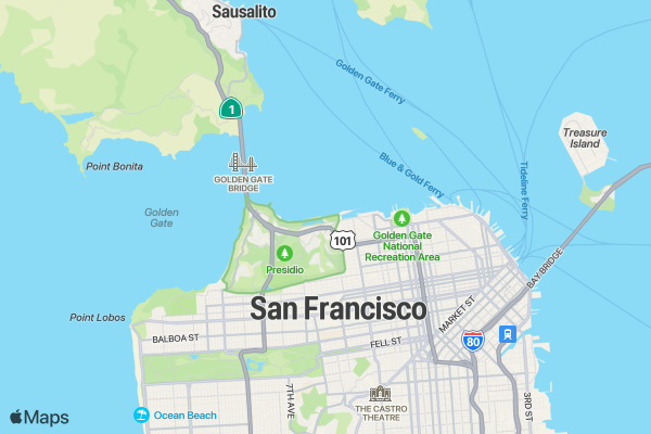 Sloth Runners Race 5K/10K/13.1 SAN FRANCISCO location map image
