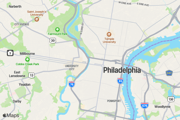 Snailed it Run 5K/10K/13.1 PHILADELPHIA location map image