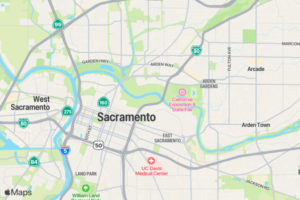 Snails Keep Going Runners Club SACRAMENTO location map image