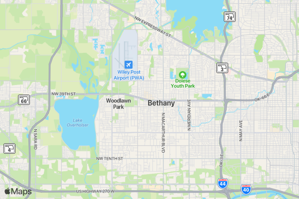 SNU Homecoming 5K Fun Run location map image