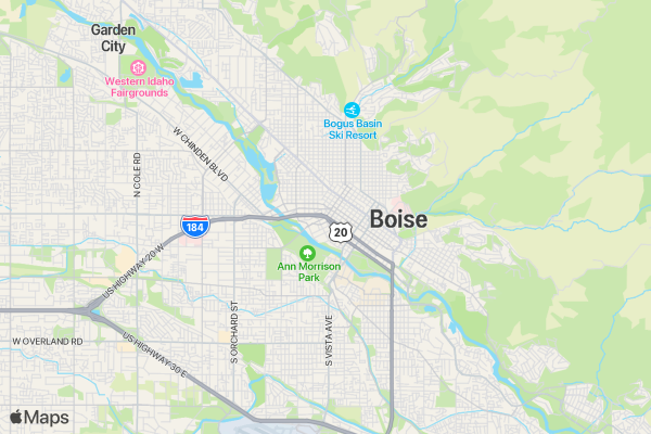 sober up boise 10k location map image