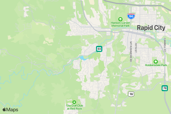 Black Hills Haunted Hollow 5K location map image