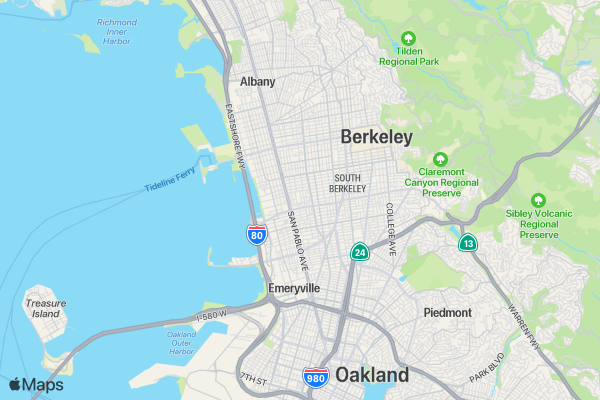 South Berkeley 5K location map image