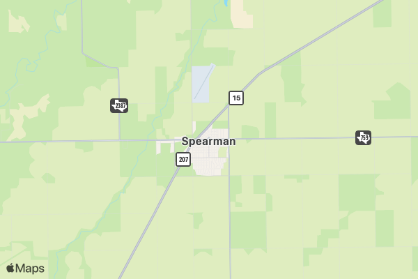 Spearman Heritage Days location map image