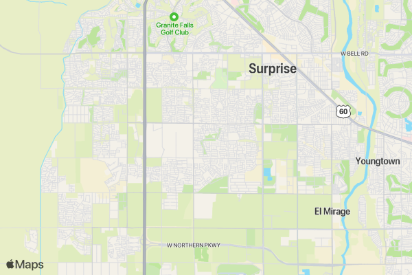 Spencer's Place 5k Fun Run location map image