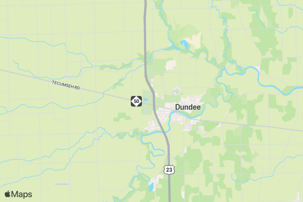 Splash Bash 5K Fun Run to Benefit the Dundee Volunteer Fire Department location map image