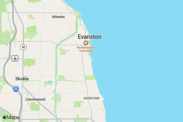 Sunrise Marathon CHICAGO location map image