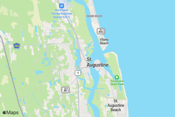 St. Augustine -Christmas Funk N Impossible Mission location map image
