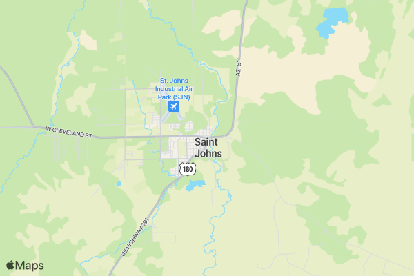 St. John the Baptist Catholic Church Fiestas Fun Run location map image