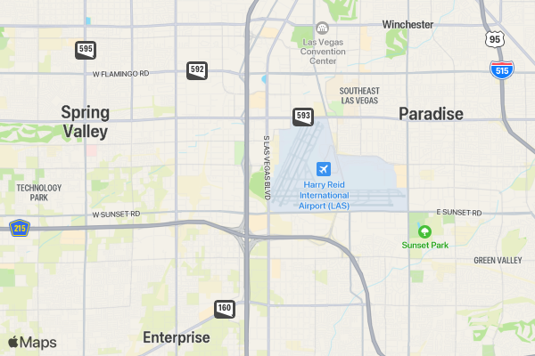 Start 2024 by Running 5K/10K/13.1 LAS VEGAS location map image