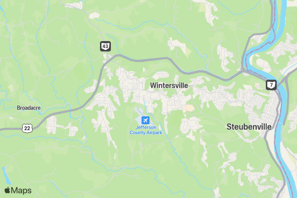 Stop location map image