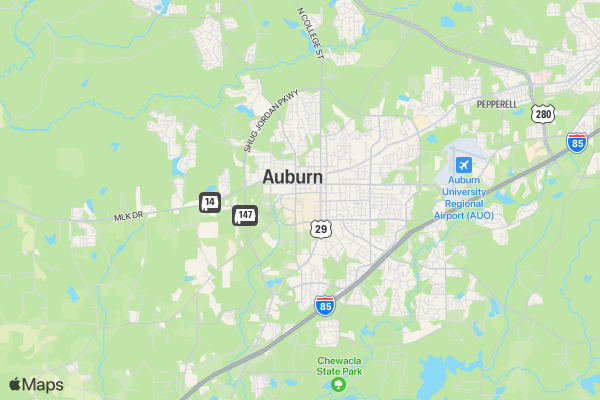 Student Nurses Association Spring 5K location map image