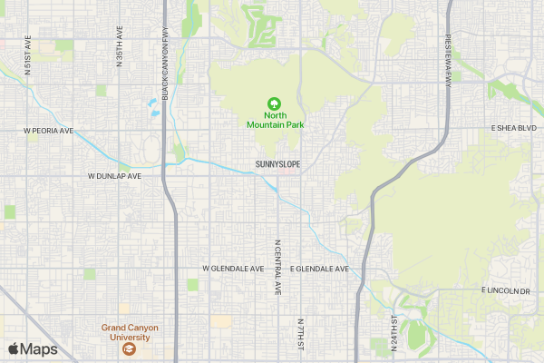Sunnyslope 5k Run and Walk location map image