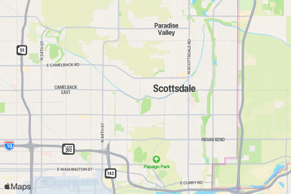 Sunrise Fall Marathon PHOENIX location map image