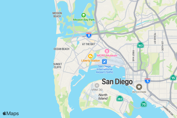 SuperHeroes Run 5K/10K/13.1 SAN DIEGO location map image