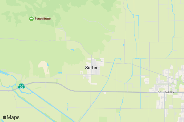 Sutter Buttes Spirit Mountain Run location map image