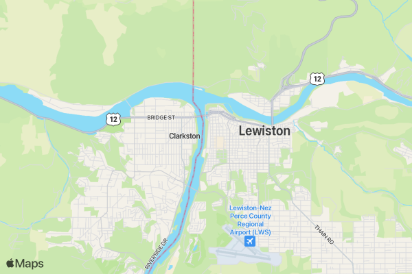 Sweetheart Run - Lewiston location map image