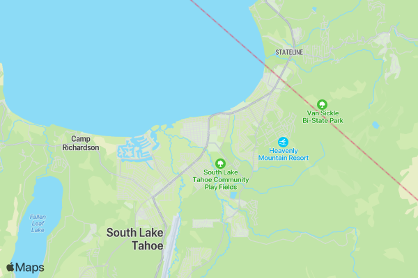 Tahoe Legends Run location map image