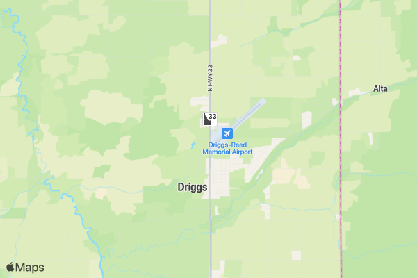 Teton Valley Skijorring location map image