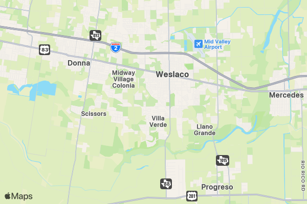 Texas Onion Fest 5k location map image