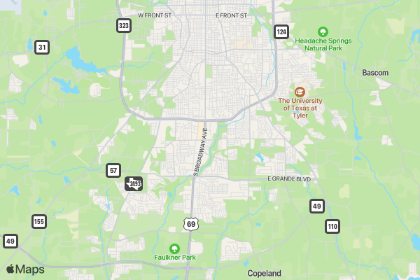 Texas Wounded Warrior 5K location map image