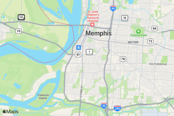 The Awakening 5k - Changing America One Step at a Time location map image